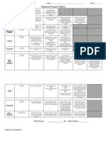 Science Project Rubric: Background Research