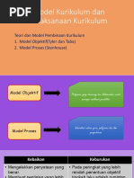 Model Kurikulum Dan Pelaksanaan Kurikulum