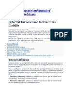 Deffered Tax
