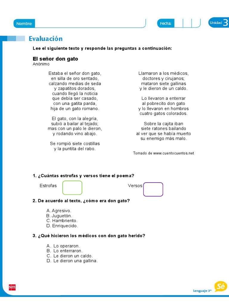 antes de laberinto Nota Evaluacion Lenguaje 3 U3 | PDF | Gatos