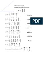 Ejemplo de Matriz Inversa