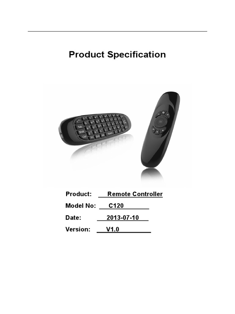Instrucciones Air Mouse PDF Computer Keyboard Usb