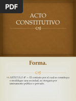 Acto Constitutivo
