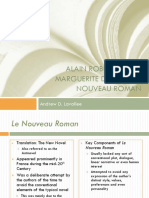 Alain Robert Grille, Marguerite Duras & Le Nouveau Roman: Andrew D. Lavallee