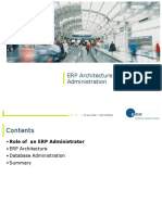 ERP Architecture, Database Administration and Performance