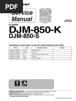 DJM-850 Service Manual Overview | PDF | Soldering | Solder