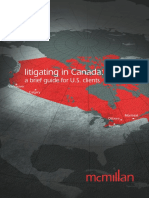 Litigating in Canada - Brief Guide For US Clients-2011