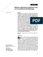 Effects of The Different Light-Source Distances From The Skin Surface in Conventional Phototherapy
