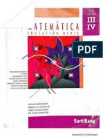 Matemática Enseñanza Media, Plan Electivo LLL y LV, Santillana PDF