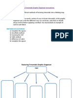 Factoring Trinomials Graphic Organizer Instructions