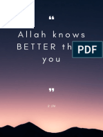 Allaah Knows Better