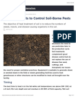 Heat Treatments To Control Soil-Borne Pests