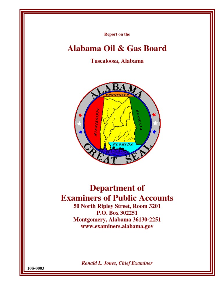 Alabama Oil and Gas Board 2009 | Groundwater | Natural Gas