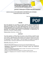 A importância da matemática no cotidiano segundo alunos da EJA