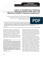 Curriculum For Thoracic Radiology For PG