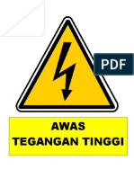 Awas Tegangan Tinggi