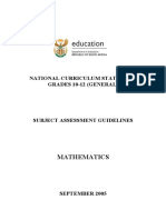 Mathematics: National Curriculum Statement Grades 10-12 (General)