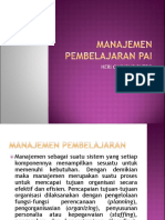 Manajemen Pembelajaran Pai