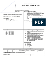 Lesson Plan HLTH 2203: School of Health Sciences