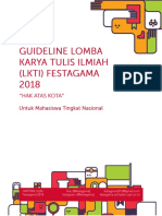 Guideline Lomba Karya Tulis Ilmiah Festagama 2018