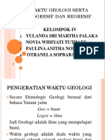 Waktu Geologi Progresif dan Regresif