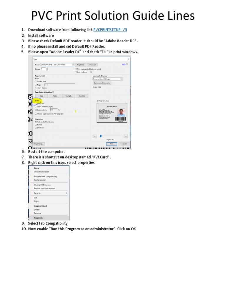 PVC Card Printing Setup Guide | PDF