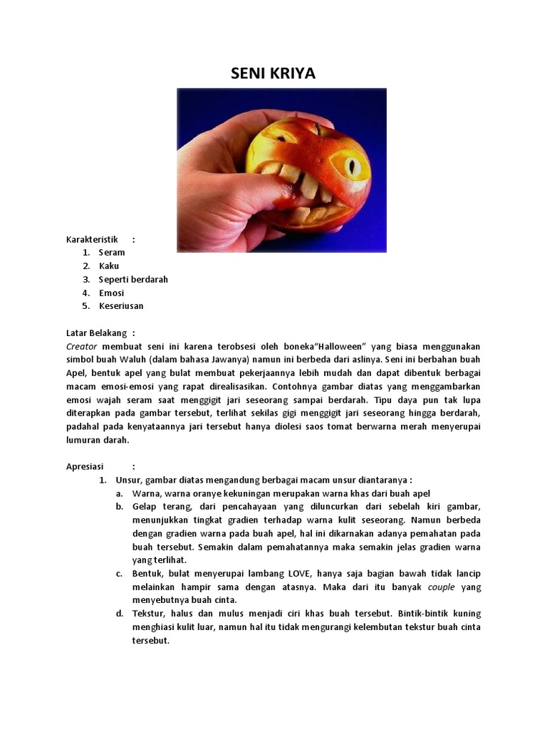 CONTOH APRESIASI SENI KRIYA docx CONTOH APRESIASI SENI KRIYA docx