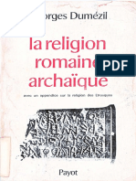 Georges Dumezil - La Religion Romaine Archaique, Avec Un Appendice Sur La Religion Des Etrusques (Bibliotheque Historique) (1974) PDF