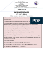 Classroom Rules SY 2017-2018: Class Adviser: Jenny Anne P. Victorino