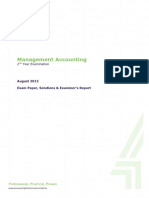 Management Accounting Aug 2013 PDF
