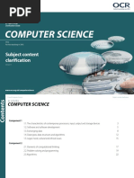 Subject Content Clarification Guide A Level