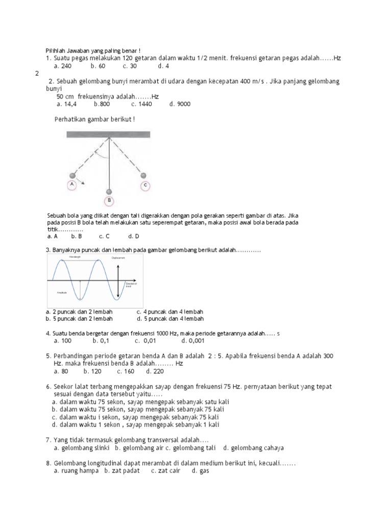 SOAL FISIKA GETARAN DAN GELOMBANG SMP KELAS VIII.docx