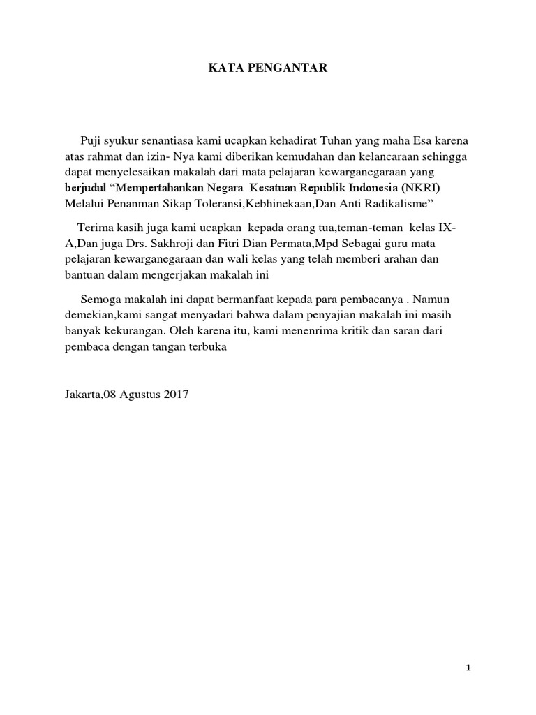 Makalah Pkn Kelas 9