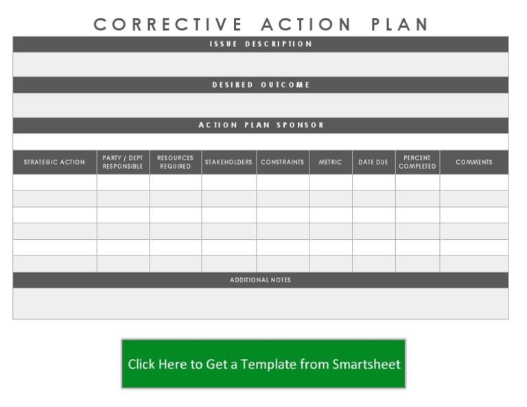 Corrective Action Plan Template | PDF