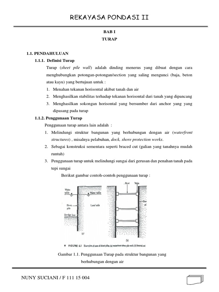 Teori Konstruksi Turap Pdf
