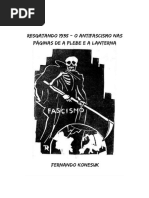 Livreto Resgatando 1935 - O Antifascismo Nas Páginas de a Plebe e a Lanterna