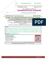 RP-HPLC Pda Method For Estimation of Zanamivir in Api and Pharmaceutical Formulation