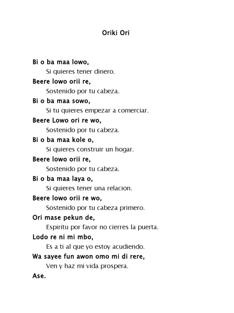 Oriki Ori PDF