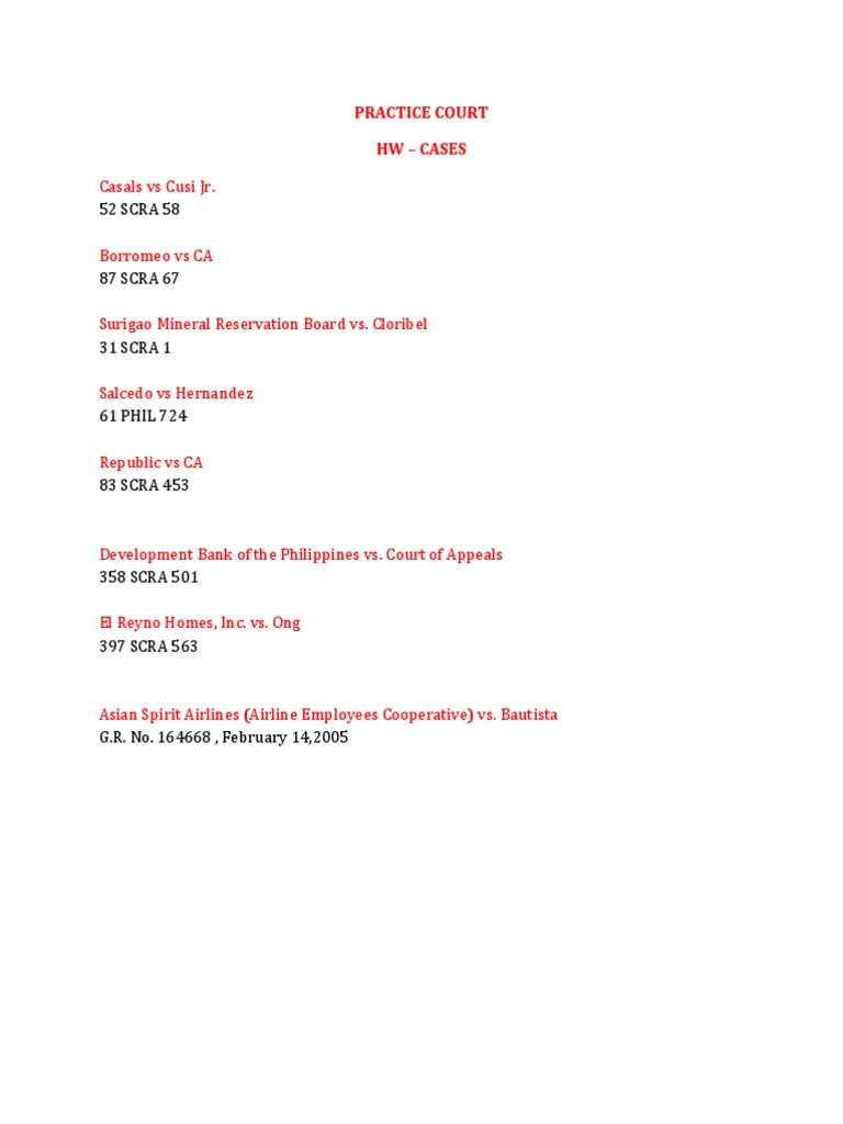 52 scra 58 practice court hw cases pdf