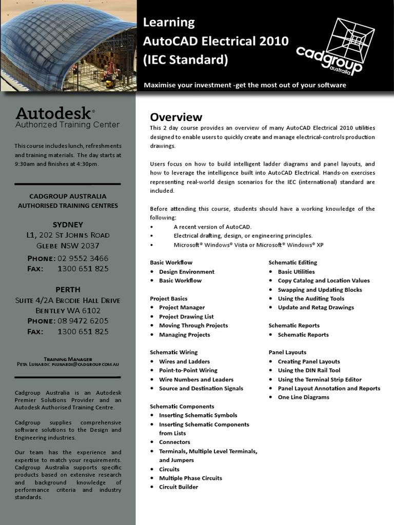 Learning AutoCAD Electrical 2010 | PDF | Auto Cad | Autodesk