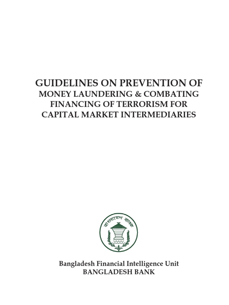 AML CFT Guidelines | PDF | Financial Action Task Force On Money ...