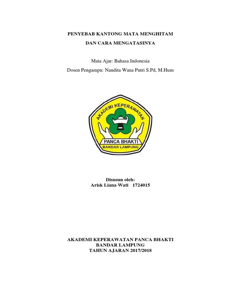 Contoh Makalah Kesehatan Mata Penyebab Kantong Mata Menghitam Dan Cara Mengatasinya 1