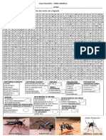 Caça palavras sobre febre amarela