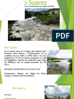 Contaminación del Río Suárez por aguas residuales y pesticidas