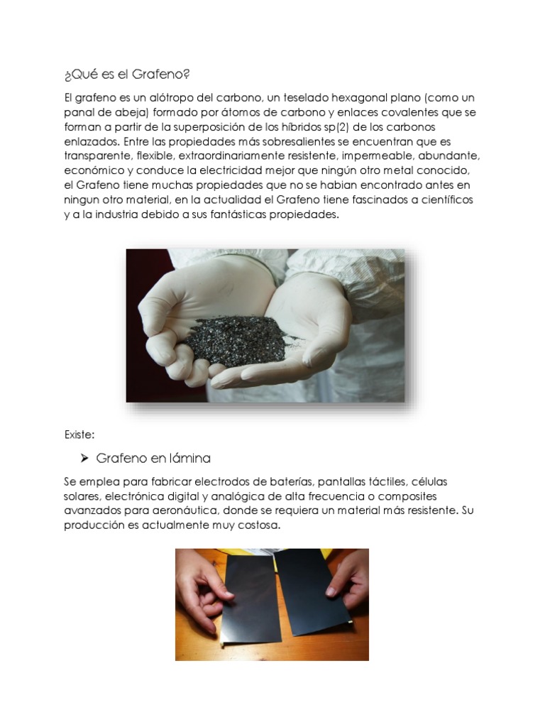 Grafeno: El Material del Futuro | PDF | Grafeno | Carbón