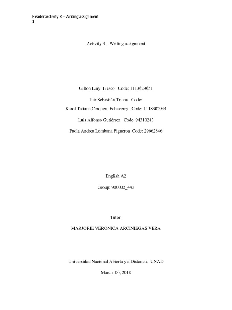 English A2 Grammar Writing Assignment | PDF | Verb | Noun