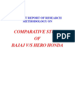 51776493 BBA Bajaj vs Hero Honda Project Report
