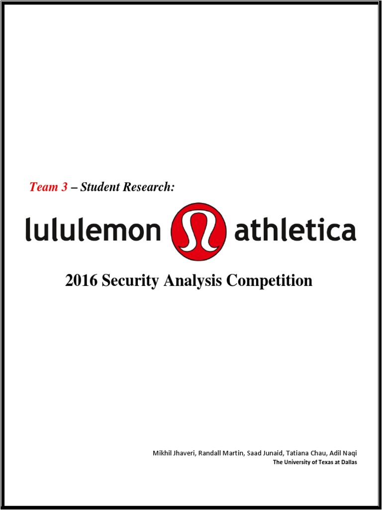 Lululemon Final Report PDF Discounted Cash Flow Valuation (Finance)
