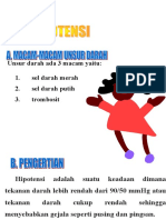 Unsur darah dan hipotensi