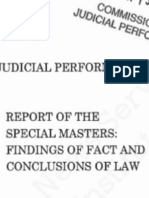 Judge Bruce Mills Misconduct Prosecution by the Commission on Judicial Performance:  Report of the Special Masters: Findings of Fact and Conclusions of Law - Contra Costa County Superior Court Inquiry Concerning Judge Bruce Clayton Mills No. 201 
